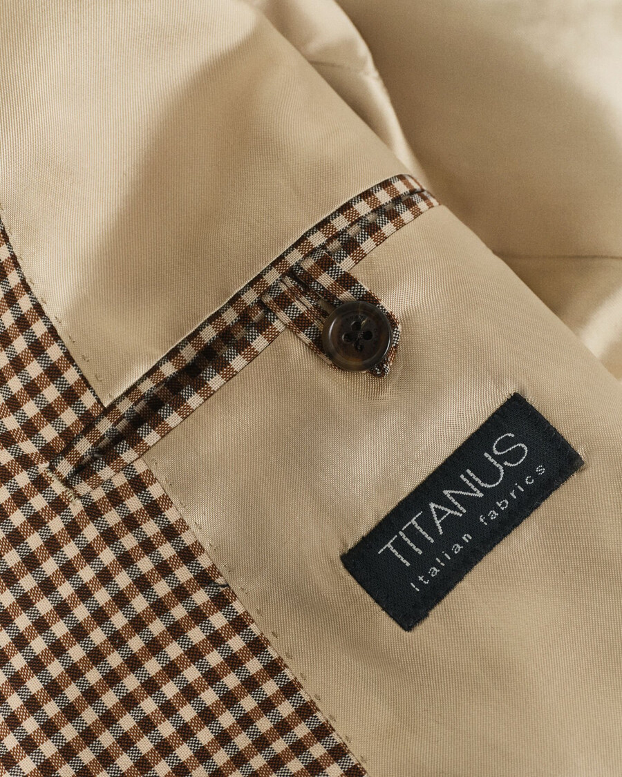 blazer a quadri gingham dalla vestibilità rilassata - marrone cioccolato