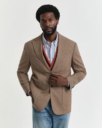 blazer a quadri gingham dalla vestibilità rilassata - marrone cioccolato