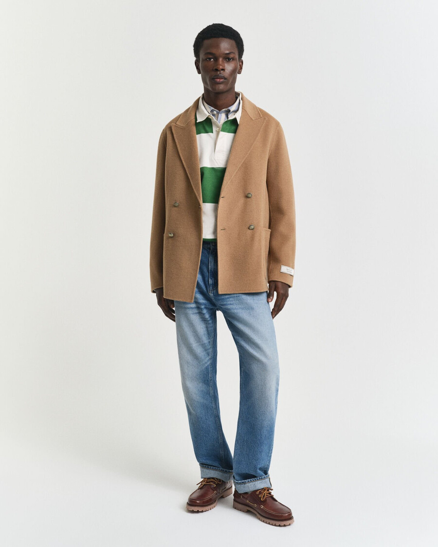 blazer club cucito a mano - cachi caldo