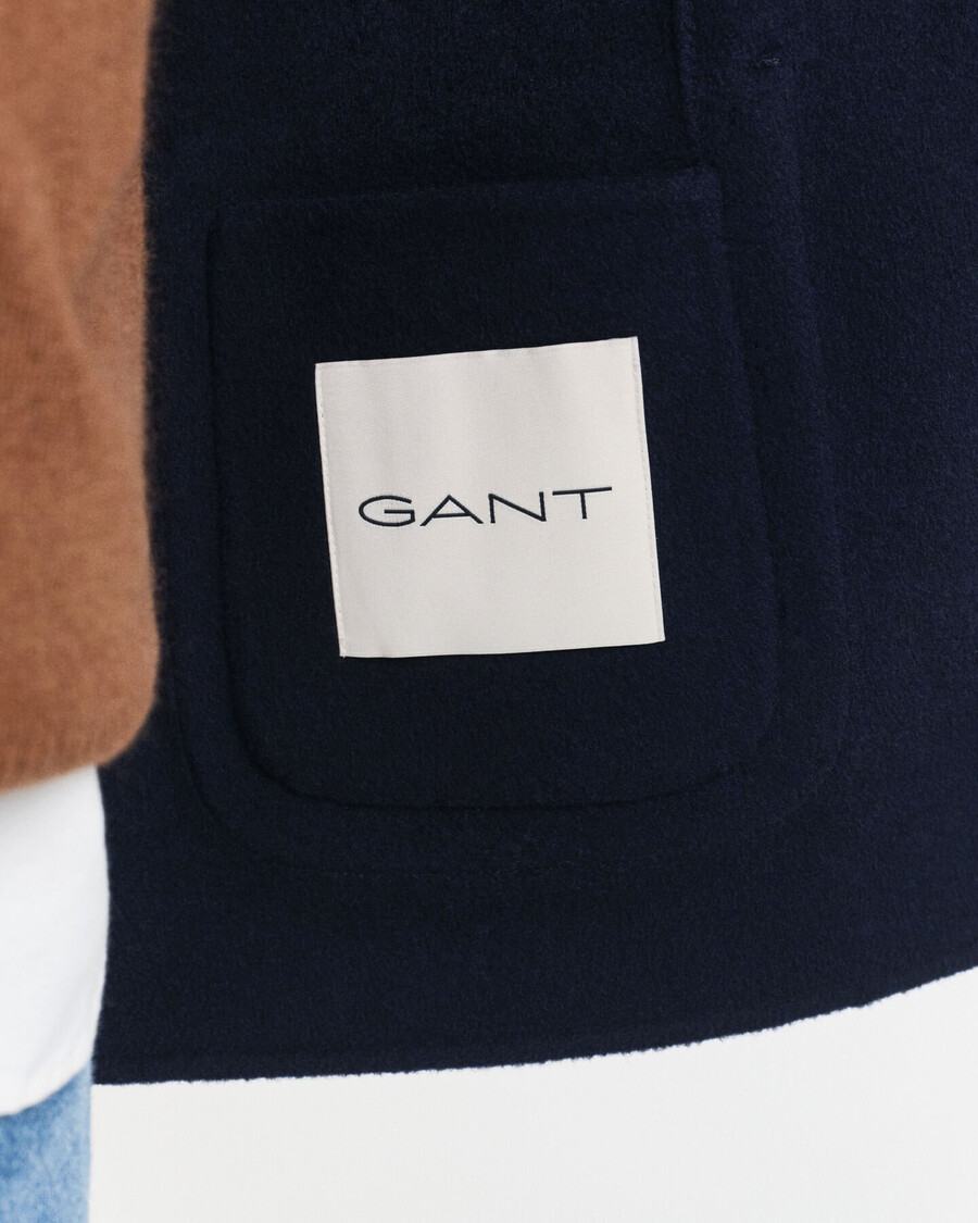 blazer club cucito a mano - blu sera