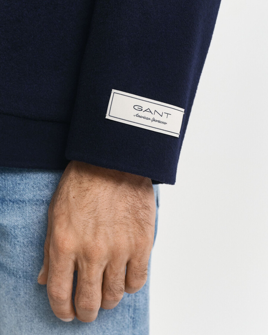 blazer club cucito a mano - blu sera