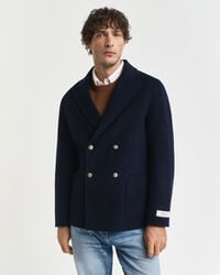 blazer club cucito a mano - blu sera