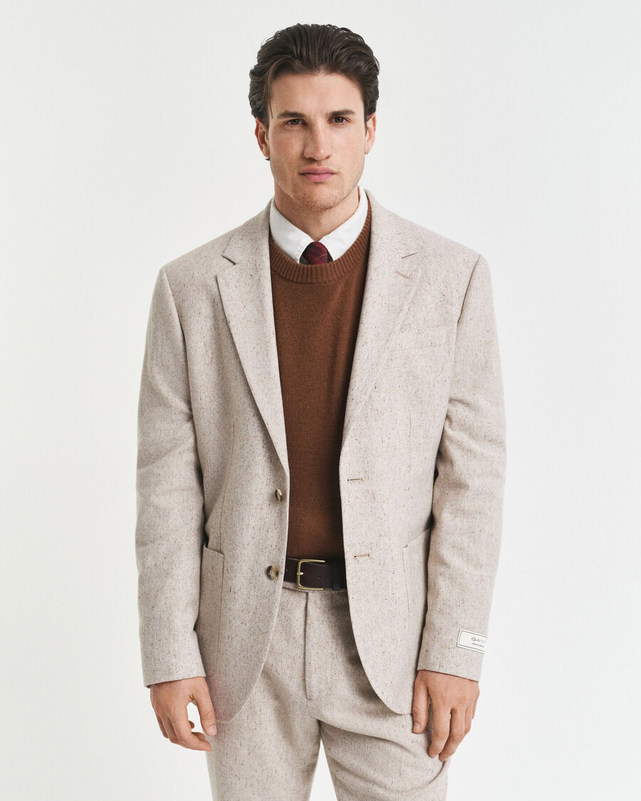 giacca da abito donegal slim fit - seed melange