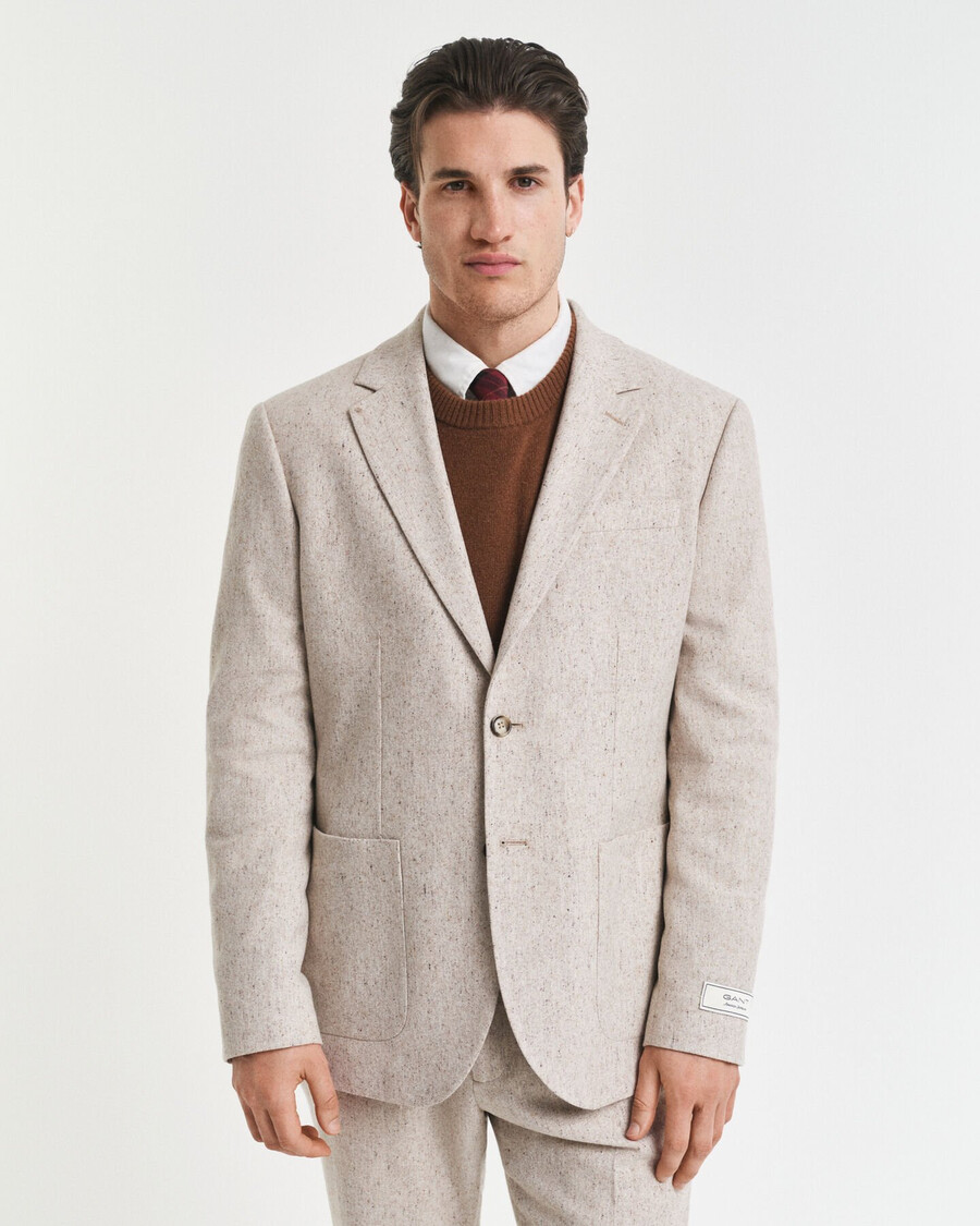 giacca da abito donegal slim fit - seed melange