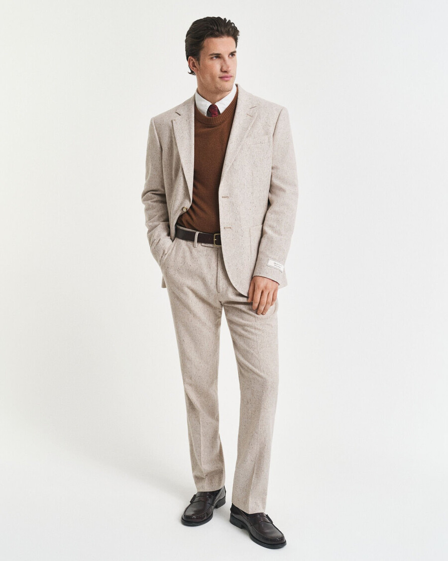 giacca da abito donegal slim fit - seed melange
