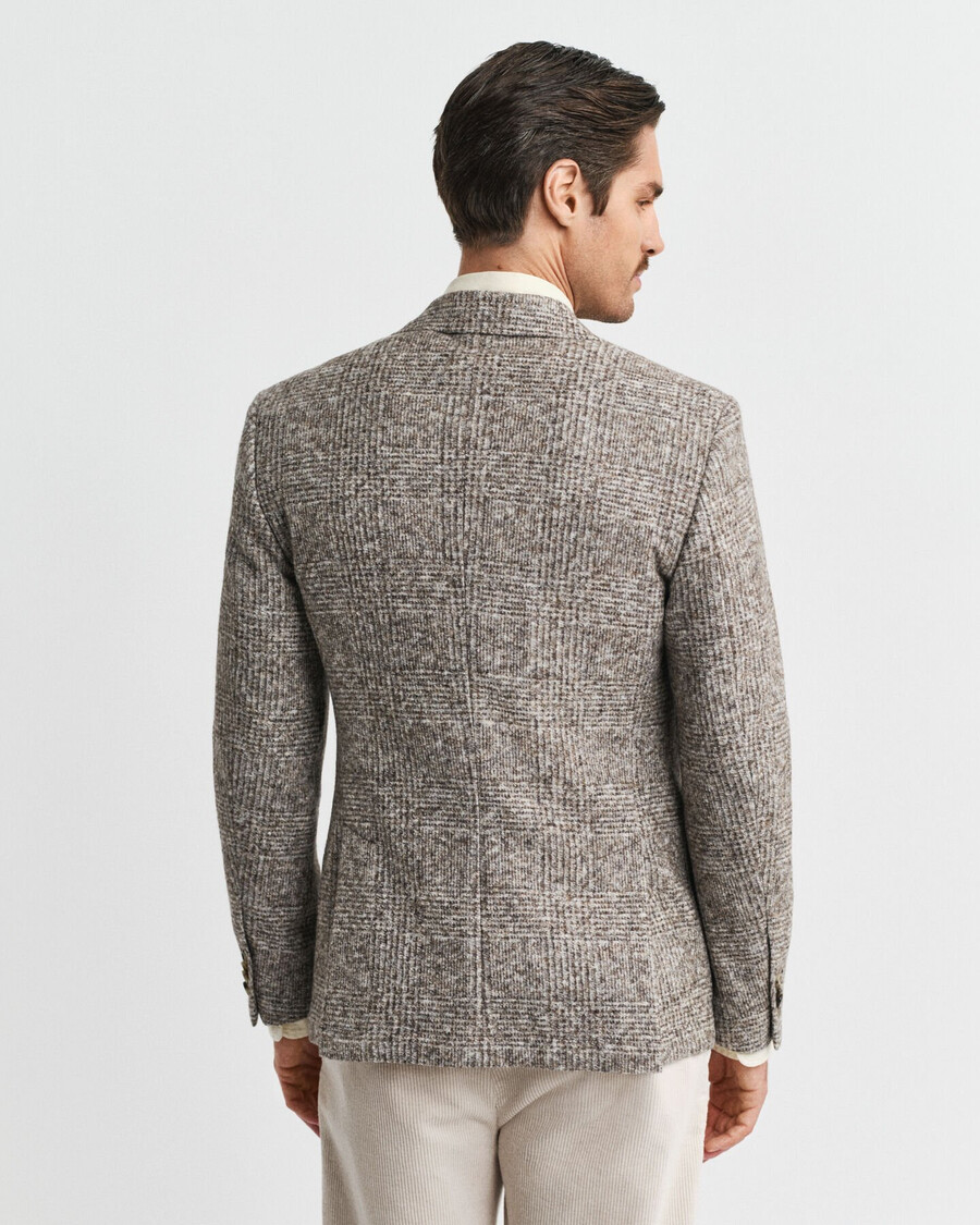 blazer in maglia a quadri - seed melange