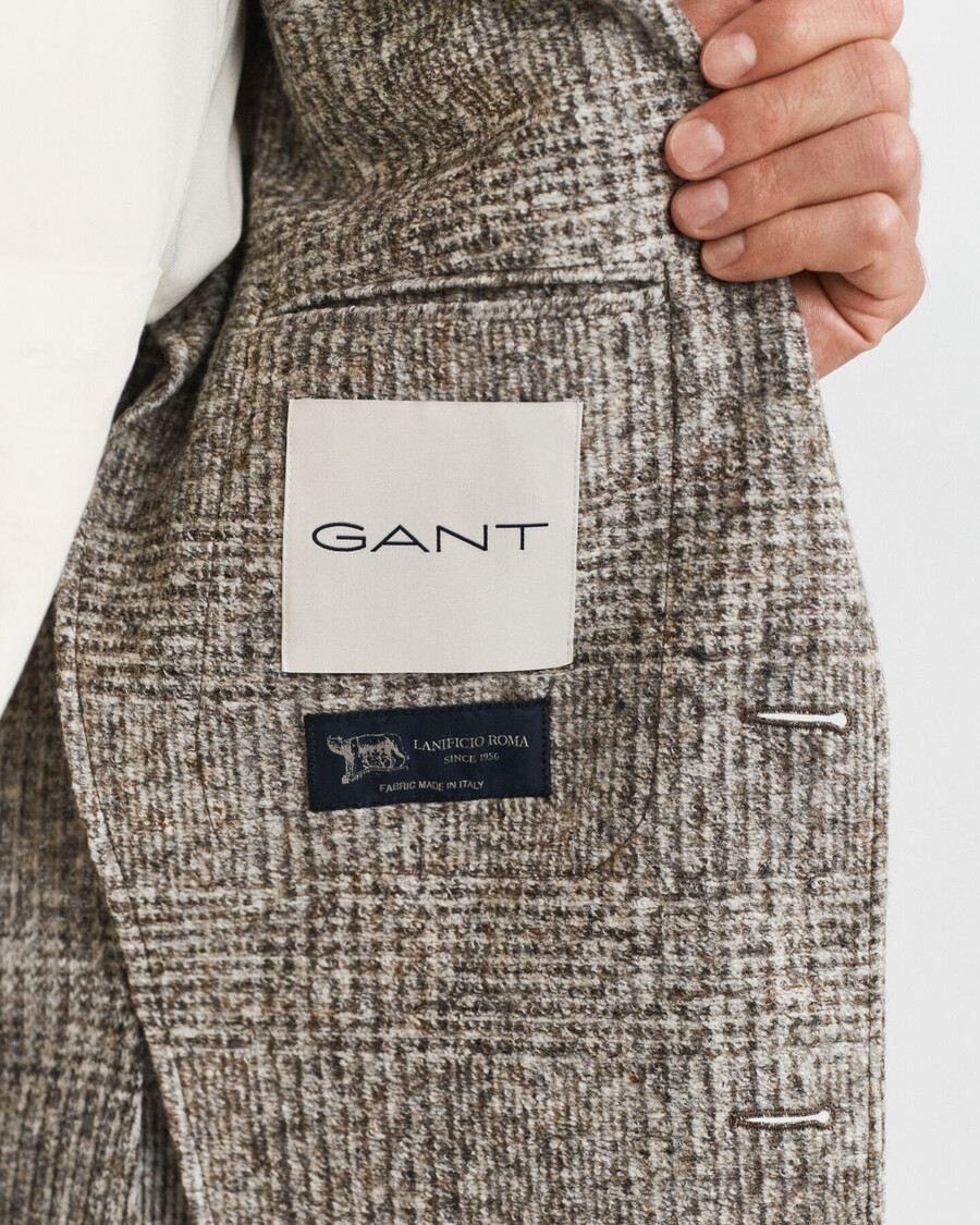 blazer in maglia a quadri - seed melange