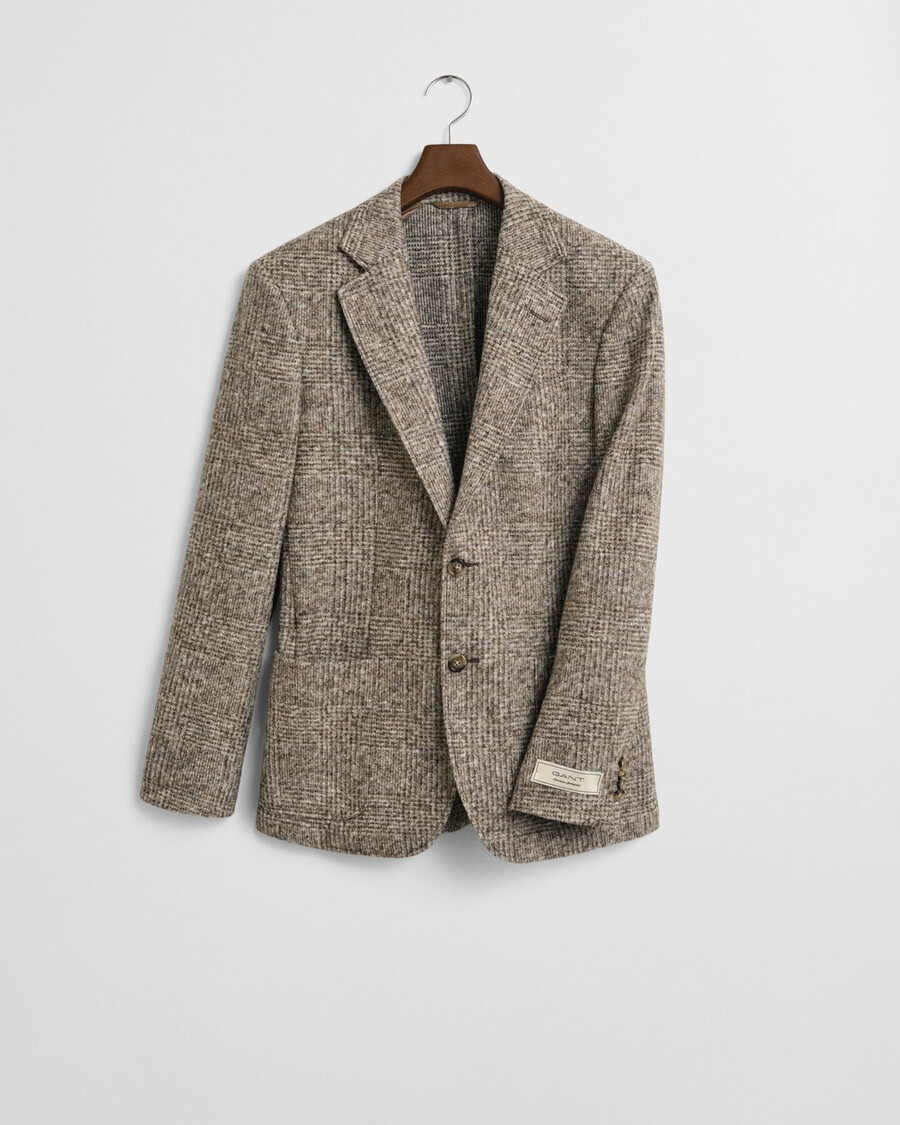 blazer in maglia a quadri - seed melange