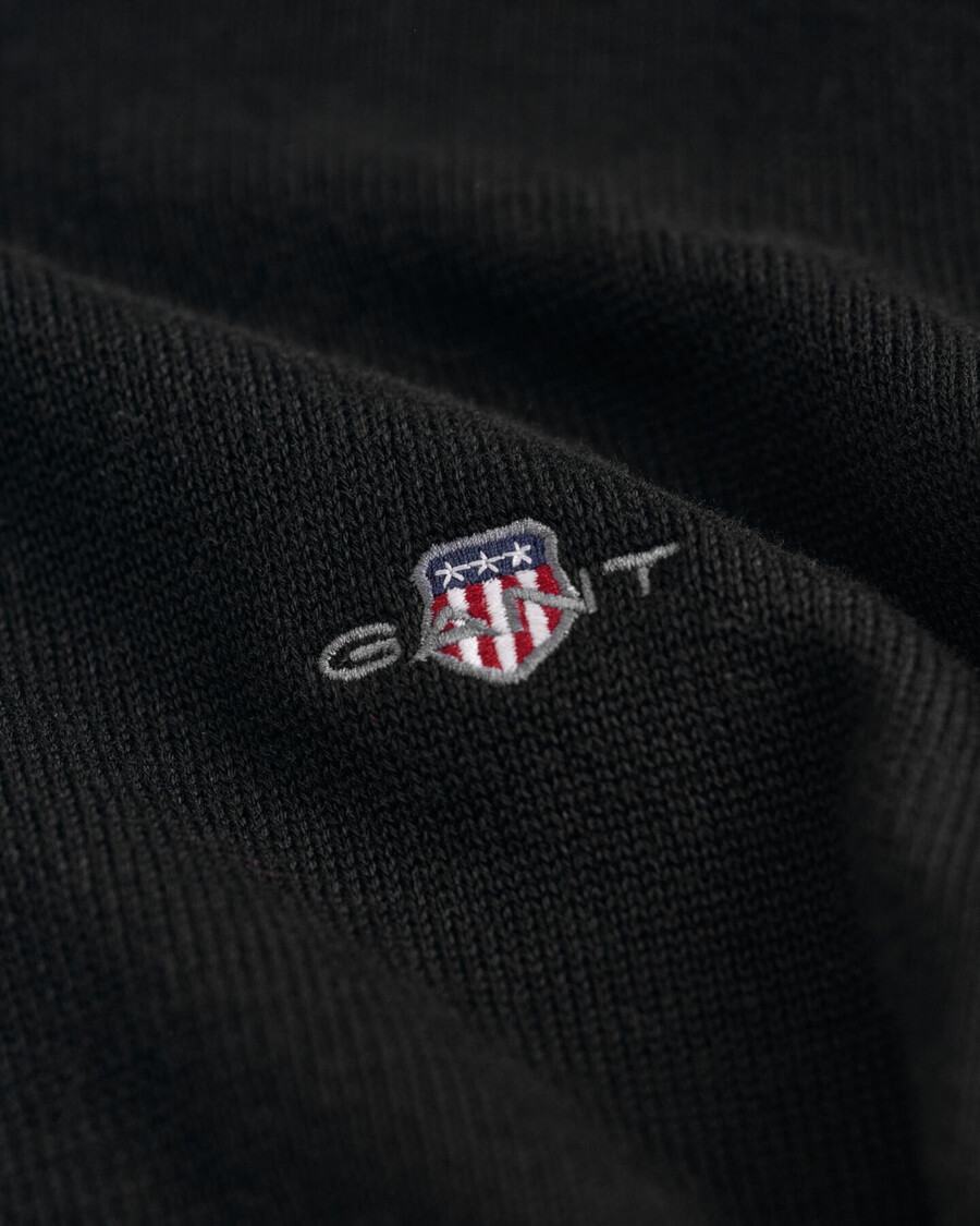 cardigan casual in cotone con cerniera - nero