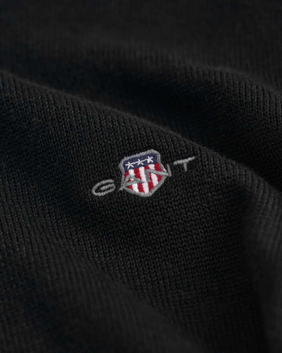 cardigan casual in cotone con cerniera - nero