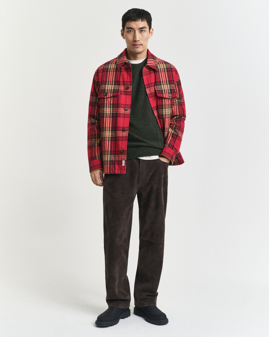 maglione girocollo in misto lana nepps - verde campagna