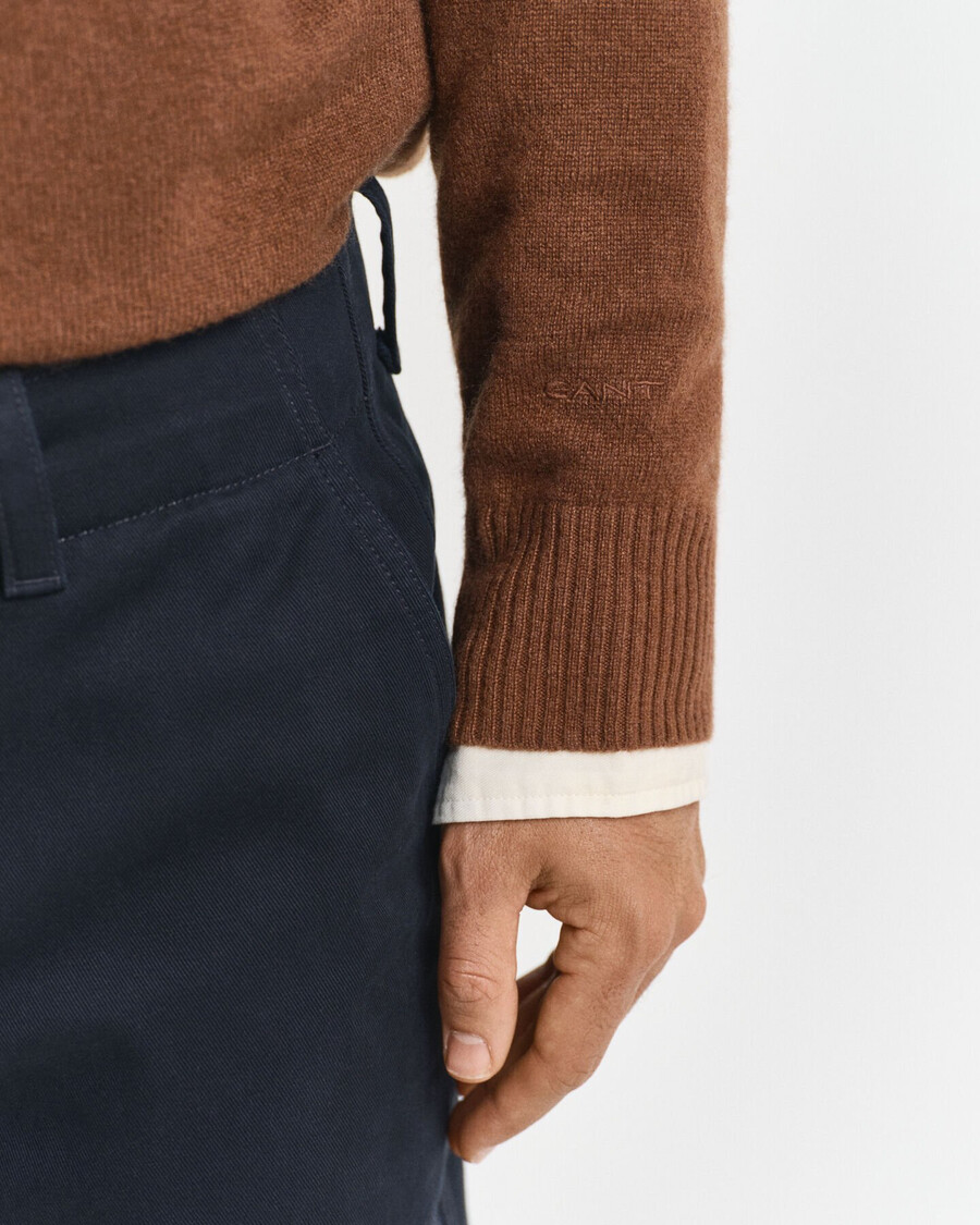 maglione girocollo in cashmere - marrone mogano