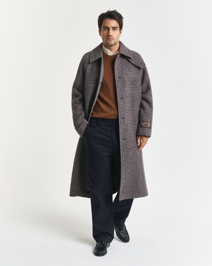 maglione girocollo in cashmere - marrone mogano