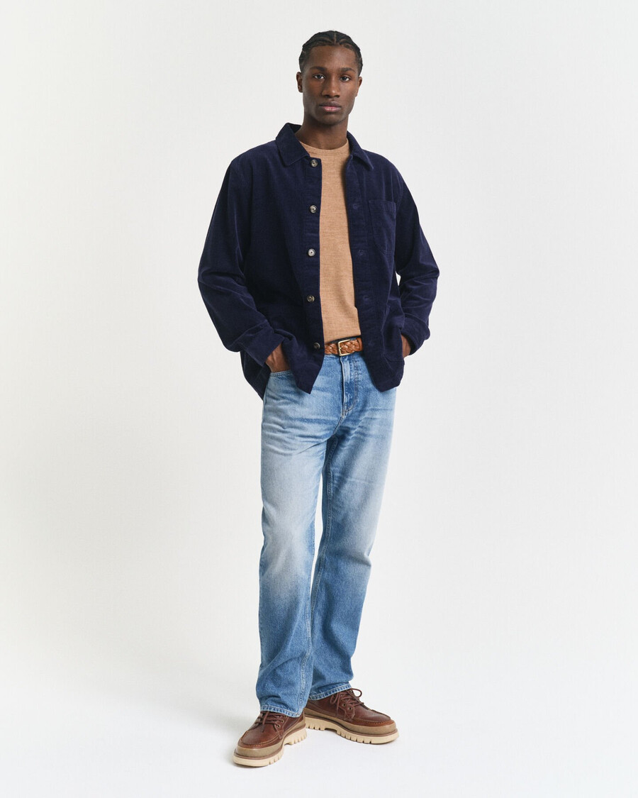 maglione girocollo in lana merino - dk sand melange