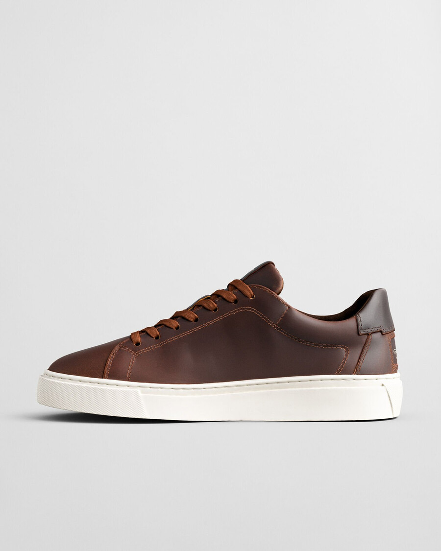 sneakers in pelle mcjulien - cognac