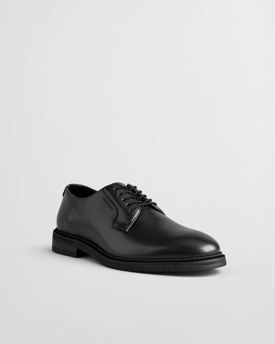 scarpe derby in pelle bidford - nero