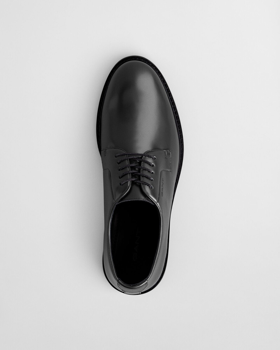 scarpe derby in pelle bidford - nero