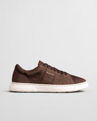 scarpe da ginnastica in pelle scamosciata joree - marrone scuro