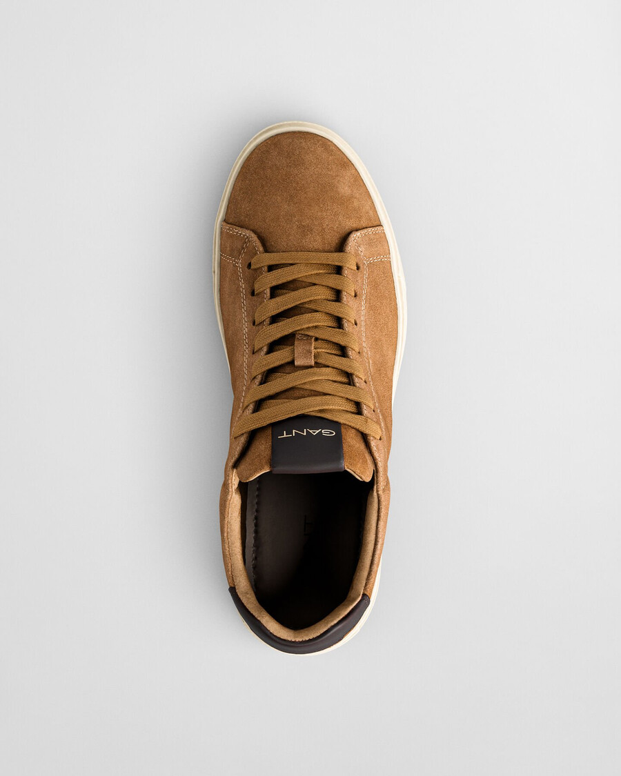 sneakers in pelle scamosciata mcjulien - noce tostato