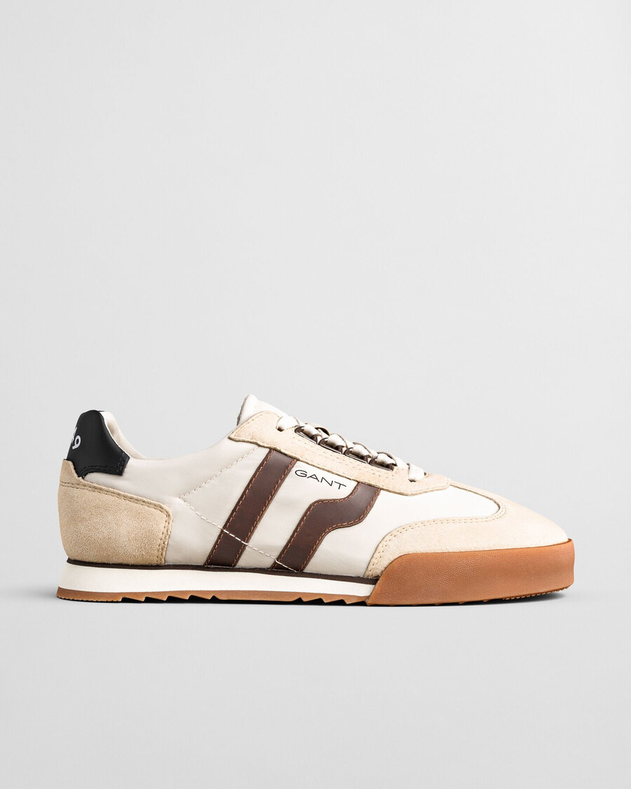sneakers in pelle scamosciata baylle - sabbia asciutta