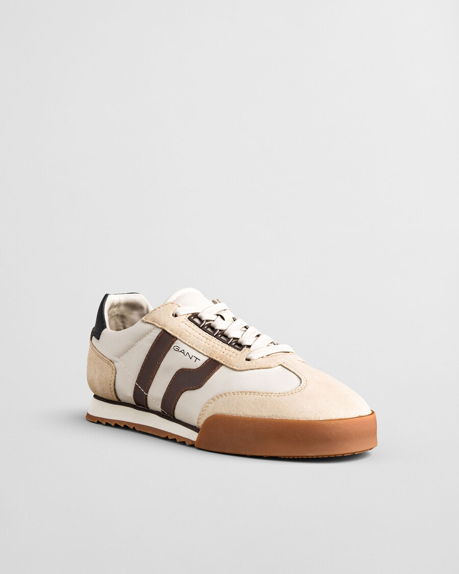sneakers in pelle scamosciata baylle - sabbia asciutta