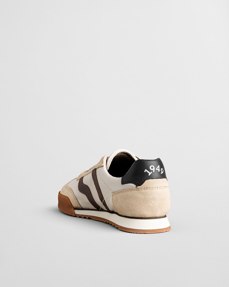 sneakers in pelle scamosciata baylle - sabbia asciutta
