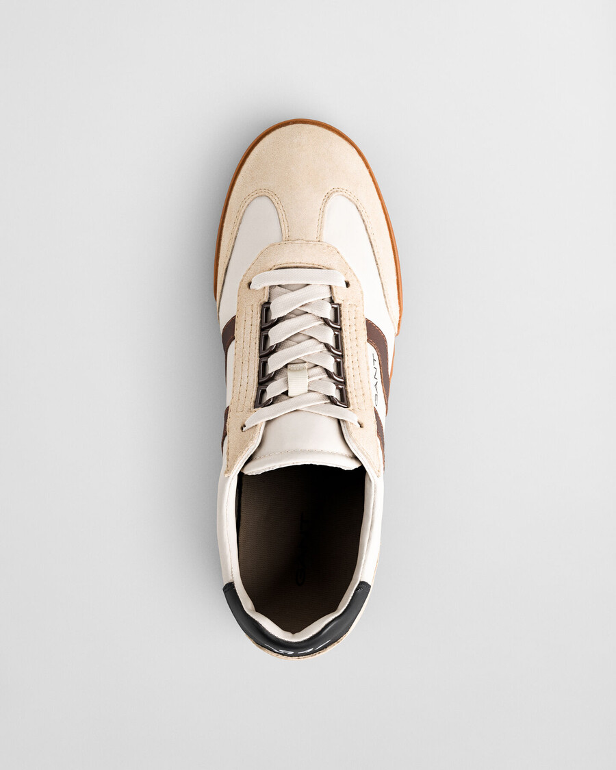 sneakers in pelle scamosciata baylle - sabbia asciutta