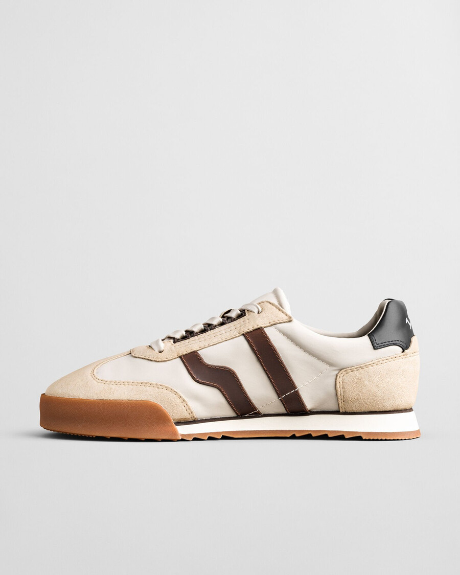 sneakers in pelle scamosciata baylle - sabbia asciutta