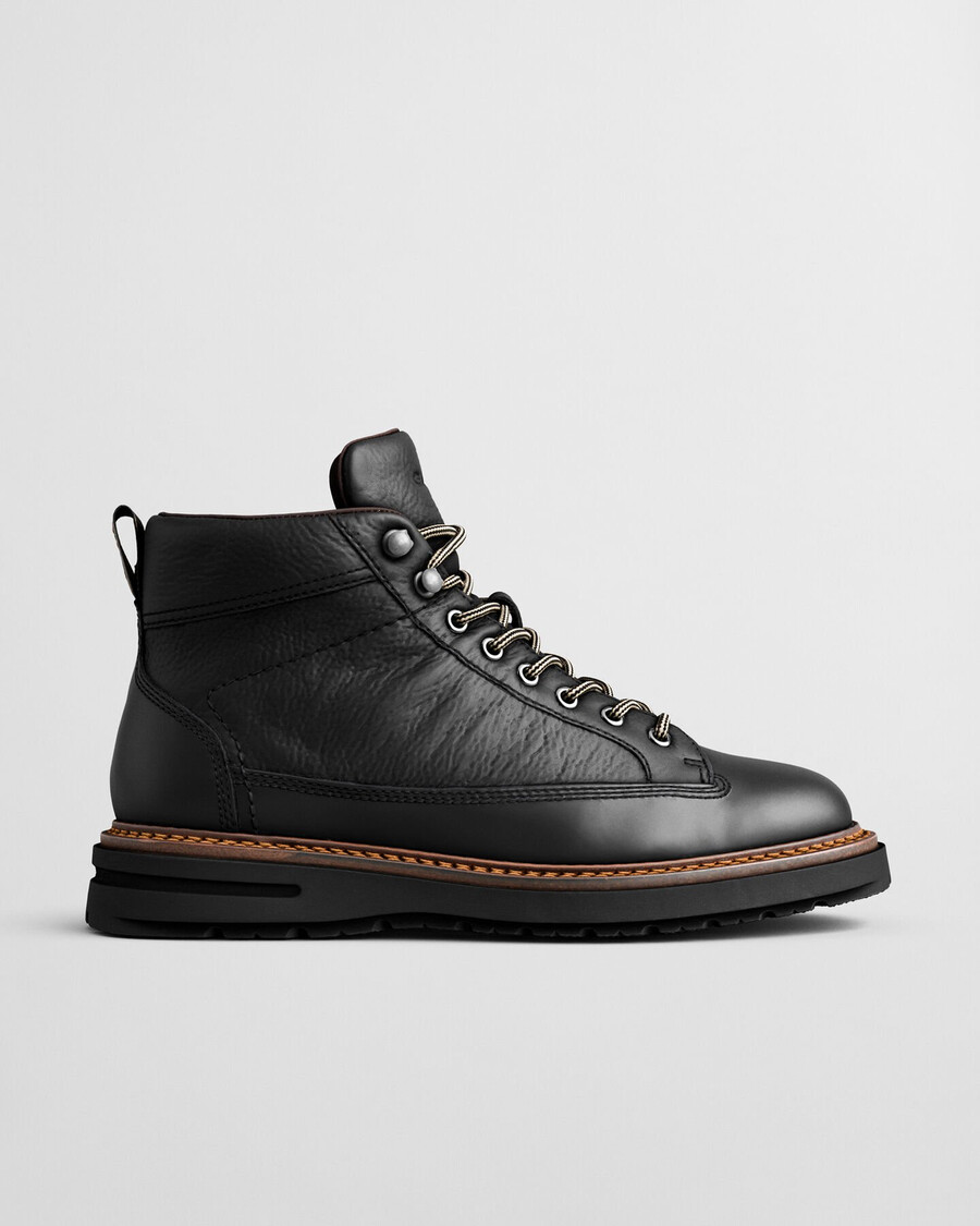 stivali hillprep mid in pelle - nero