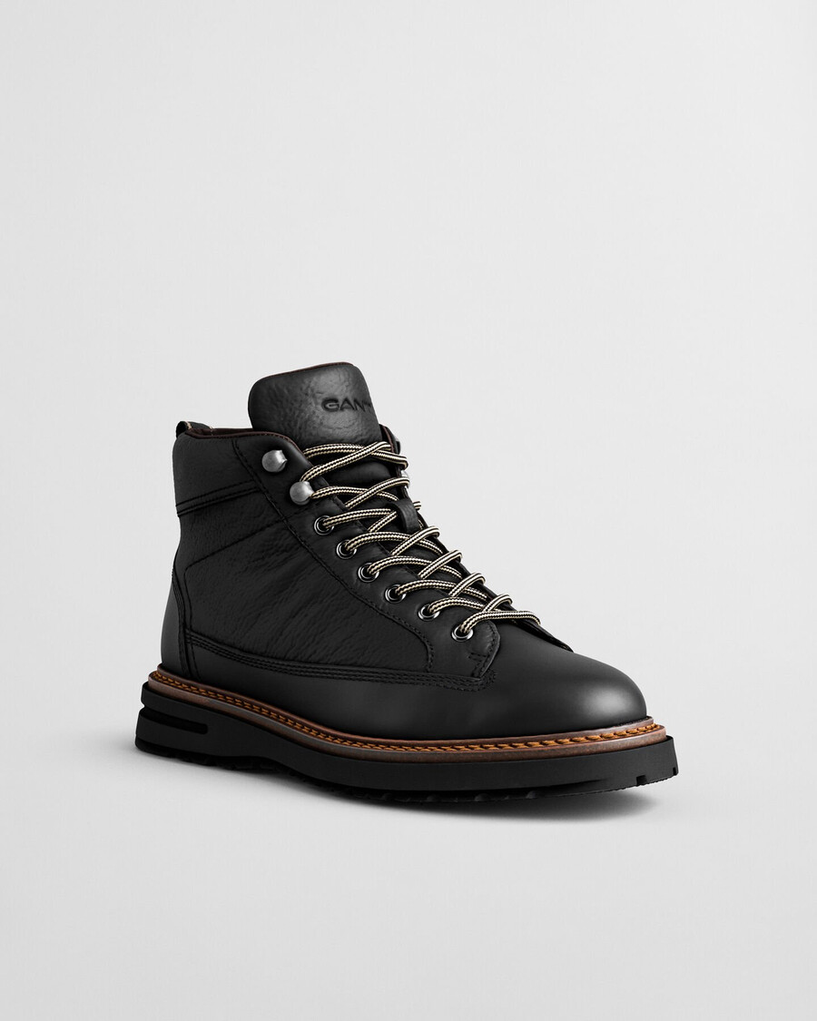 stivali hillprep mid in pelle - nero