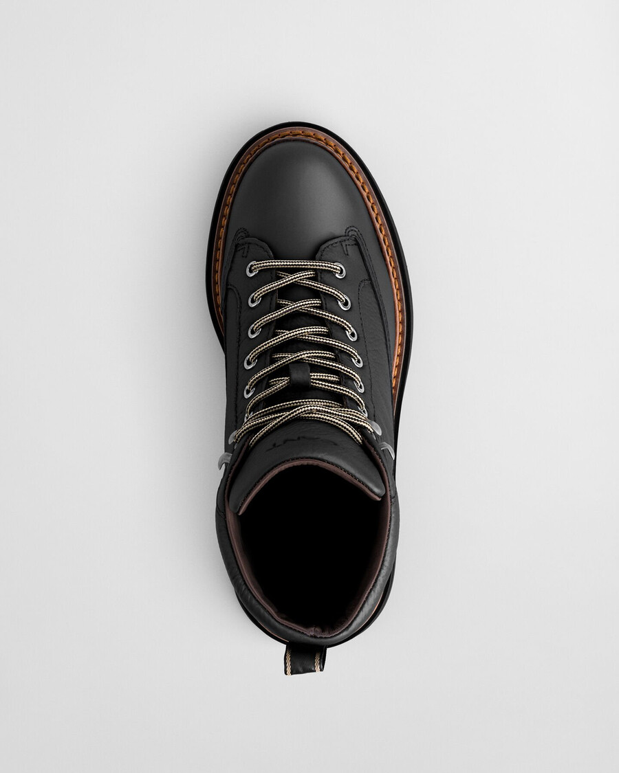 stivali hillprep mid in pelle - nero