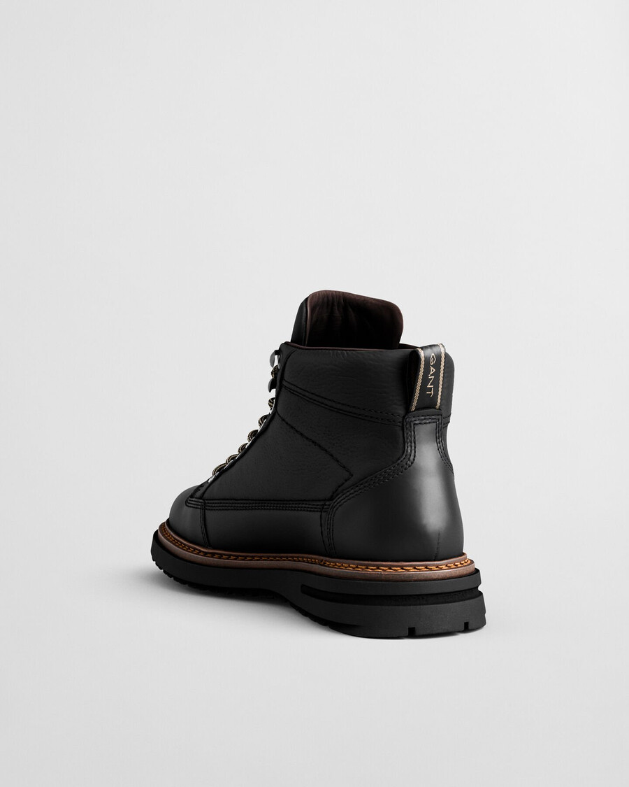 stivali hillprep mid in pelle - nero