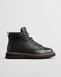 stivali hillprep mid in pelle - nero
