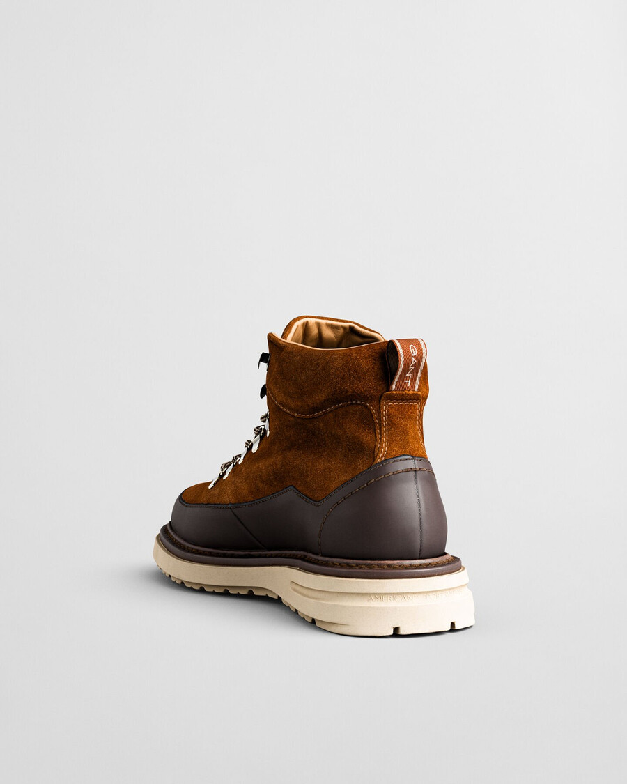 stivali hillprep mid in pelle scamosciata - cognac