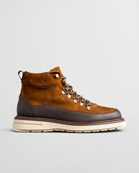 stivali hillprep mid in pelle scamosciata - cognac