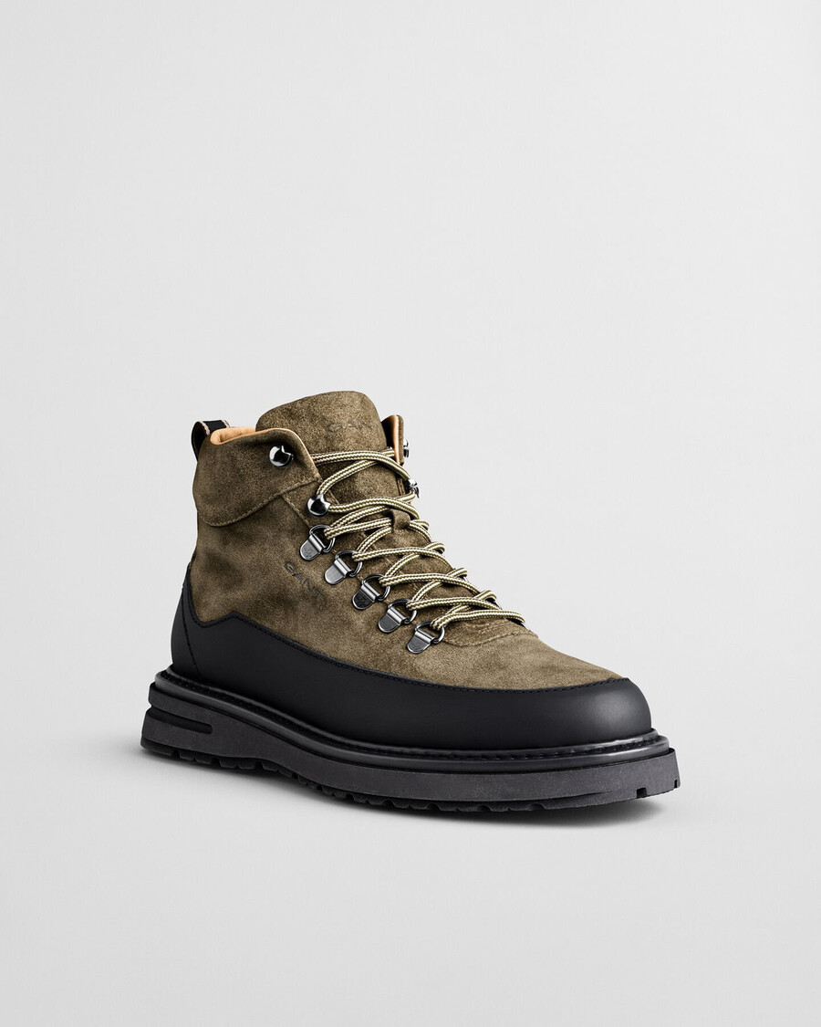 stivali hillprep mid in pelle scamosciata - verde campagna