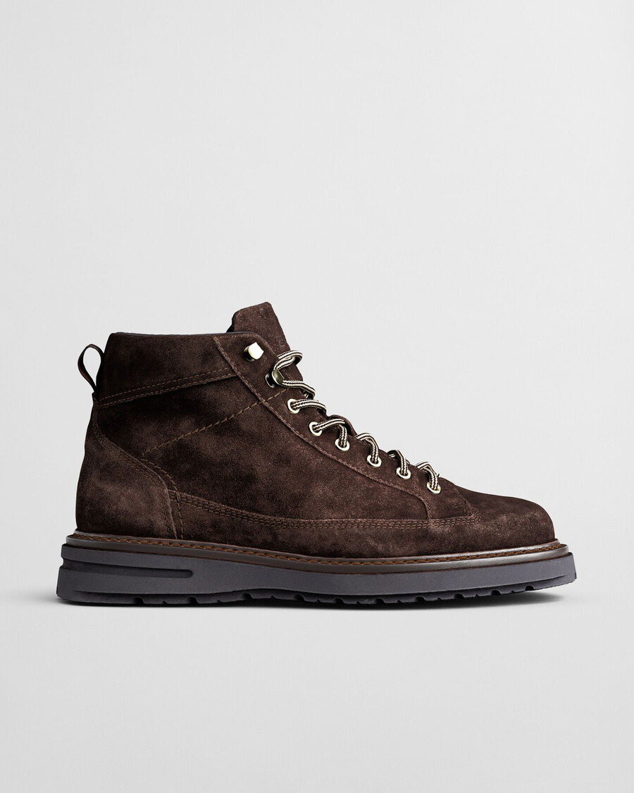 stivali hillprep mid in pelle scamosciata - marrone scuro