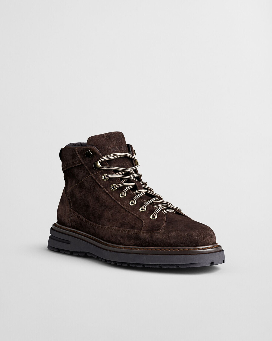 stivali hillprep mid in pelle scamosciata - marrone scuro