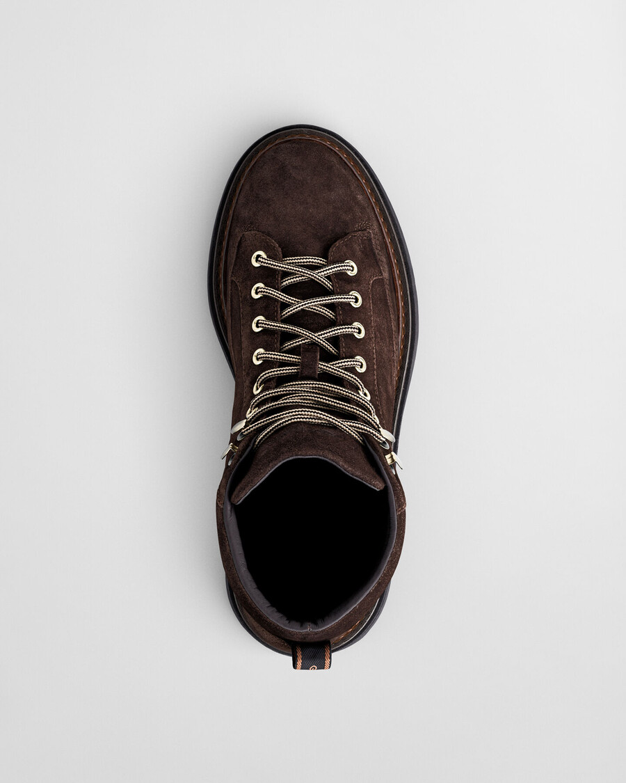 stivali hillprep mid in pelle scamosciata - marrone scuro