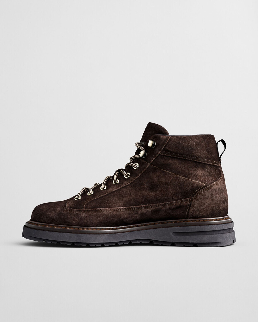 stivali hillprep mid in pelle scamosciata - marrone scuro