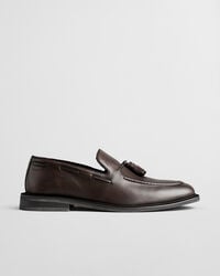 mocassini in pelle lozham - marrone scuro