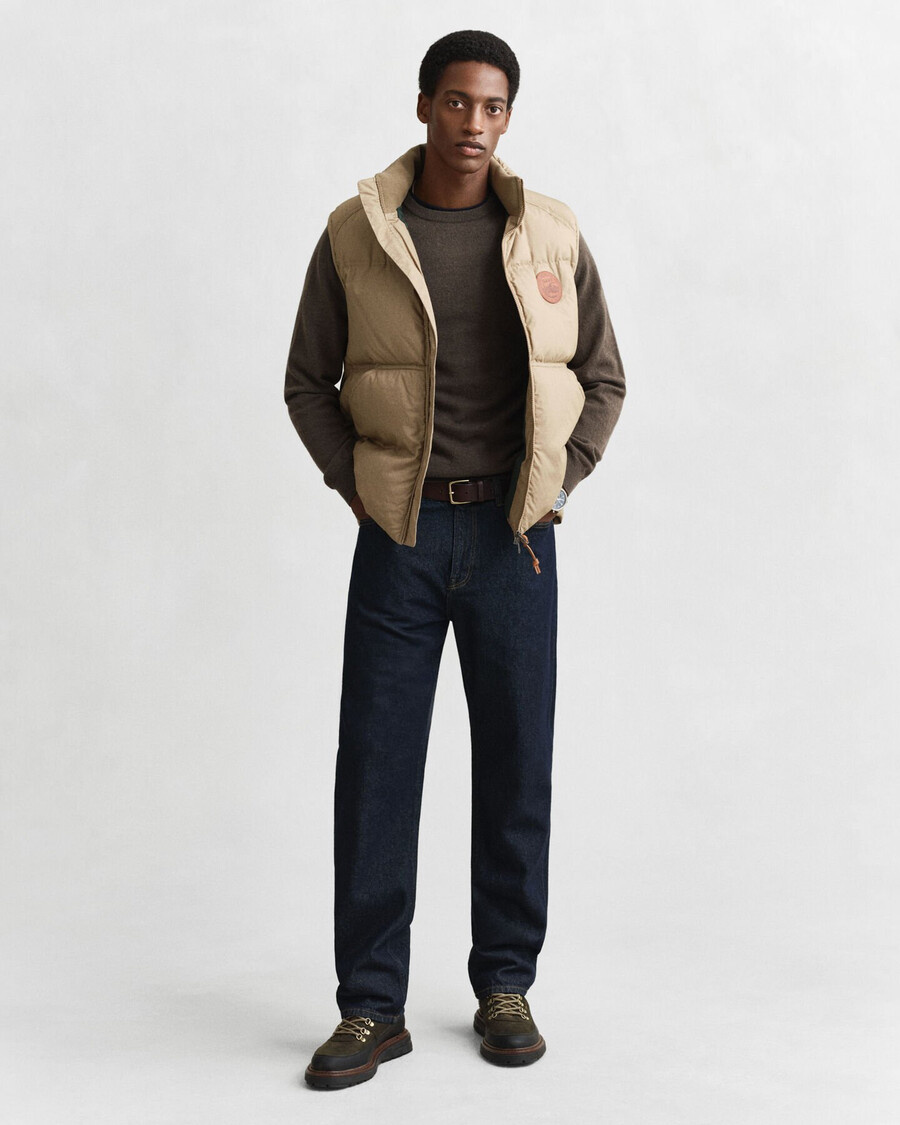 maglione girocollo in lana dagnello superfine - seawood melange