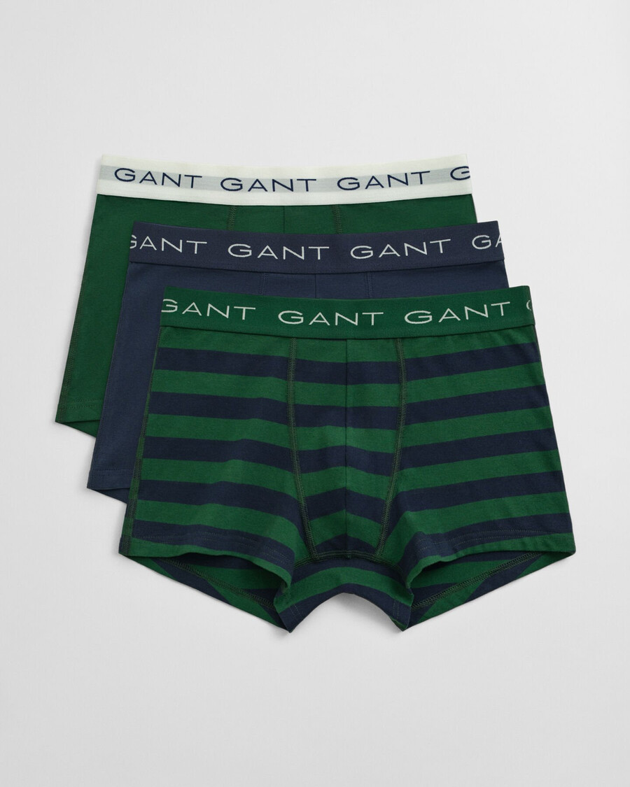 confezione da 3 slip a righe - verde foresta