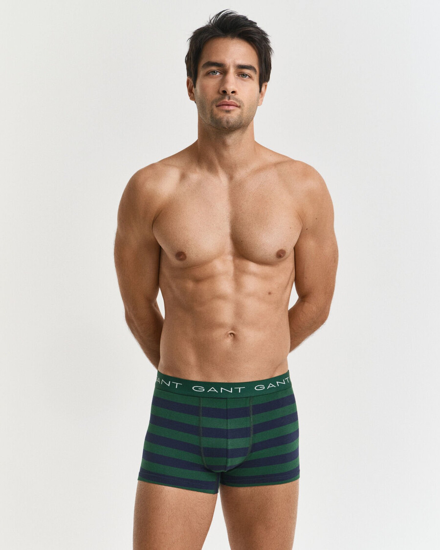 confezione da 3 slip a righe - verde foresta
