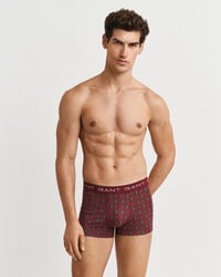 confezione regalo da 3 slip con stampa paisley - rosso acceso