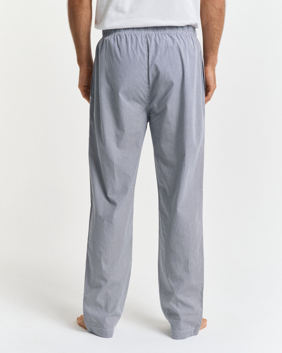 pantaloni del pigiama in popeline a righe - blu persiano