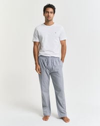 pantaloni del pigiama in popeline a righe - blu persiano