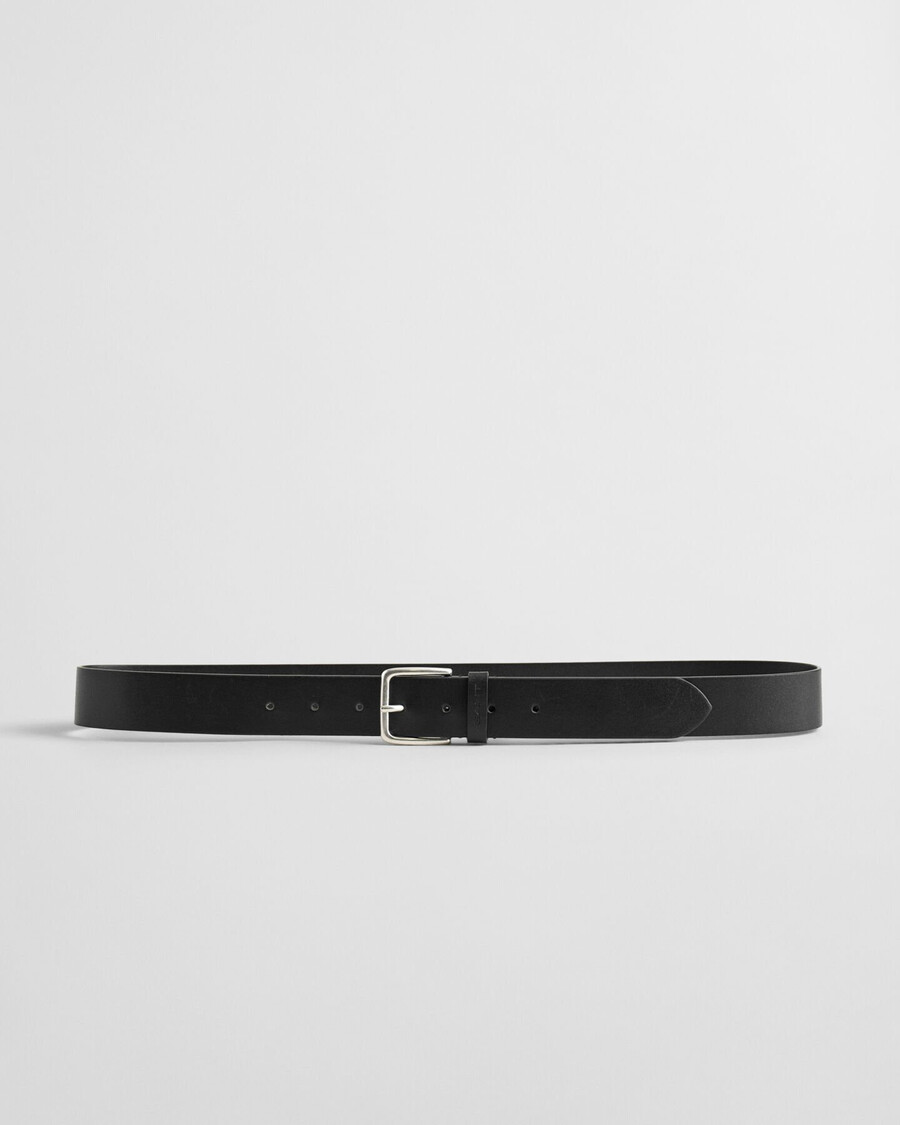 cintura in pelle - nera
