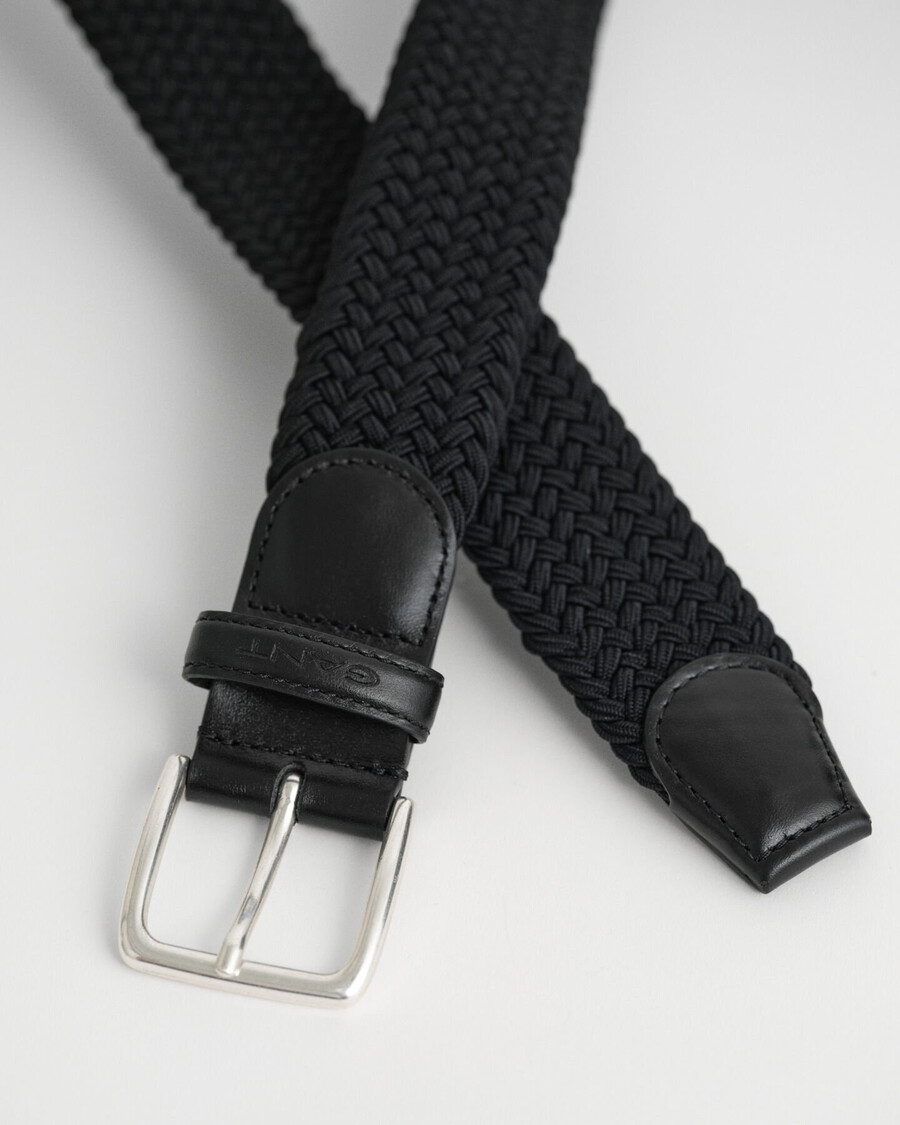 cintura elastica intrecciata - nera