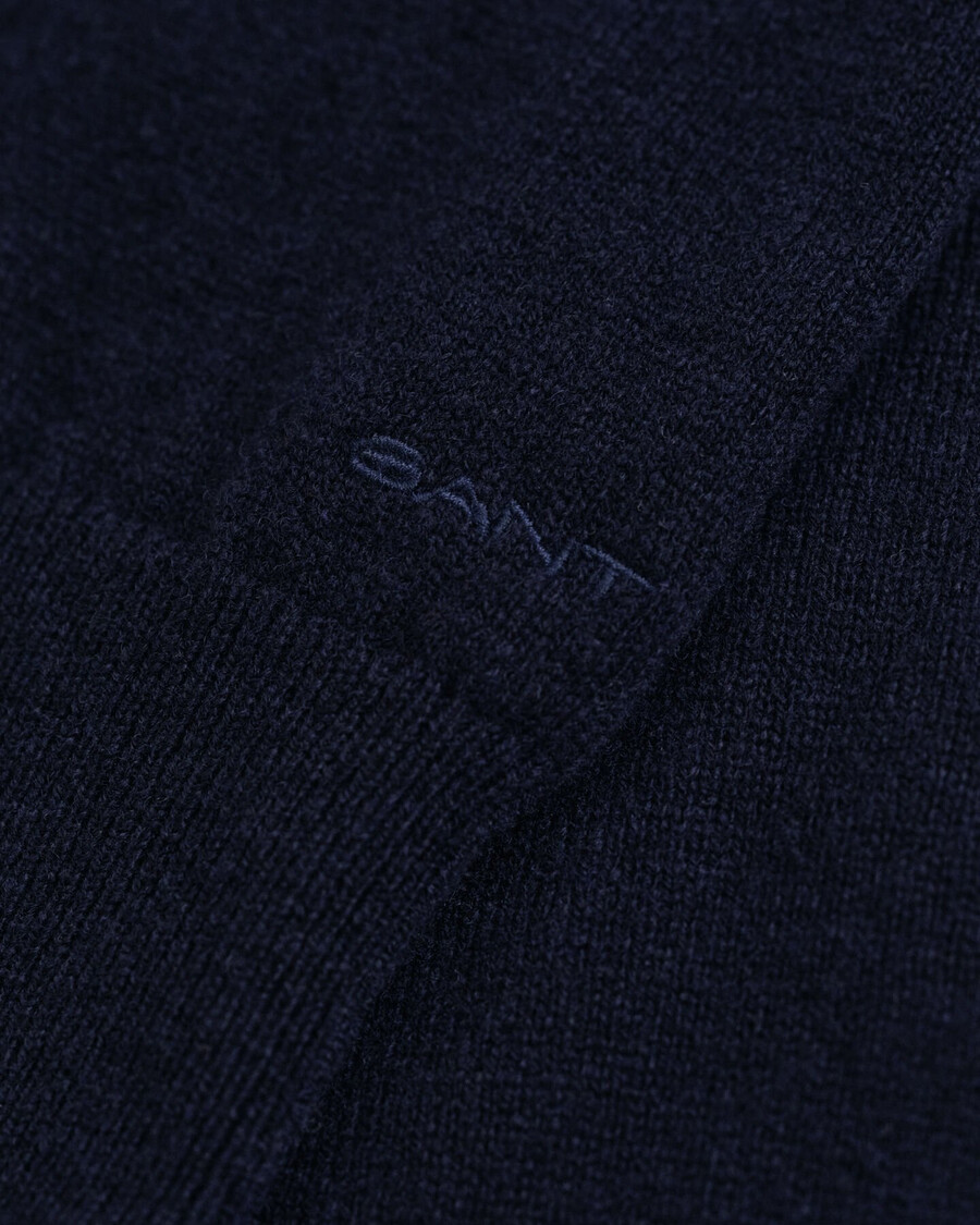 abito in lana dagnello superfine lavorato a maglia - blu sera